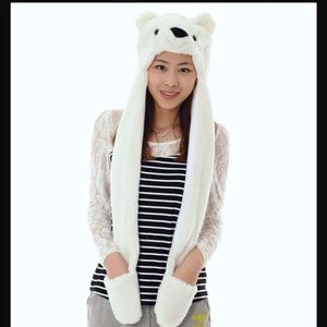 Animal hat with gloves